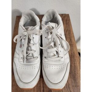 Reebok Classic Leather White Gum Sole Women's Athletic Shoes Sneakers Size US 3